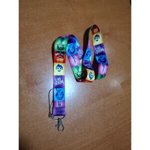 Popular Disney Pixar Animation Studios Inside Out Lanyard with Badge Clip